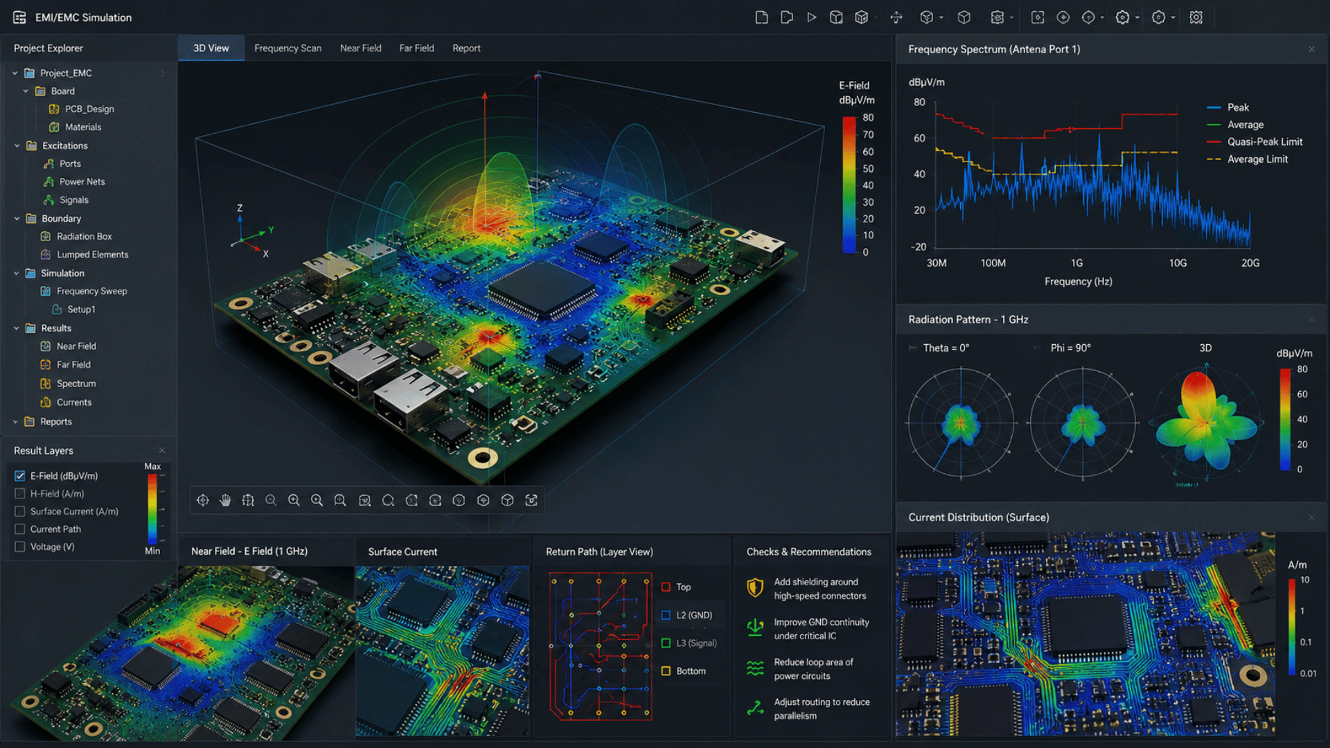 EMI/EMC Simulation & Pre-Compliance