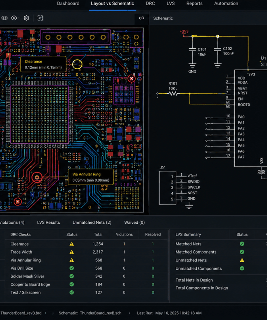 DRC & LVS Design Rule Checks